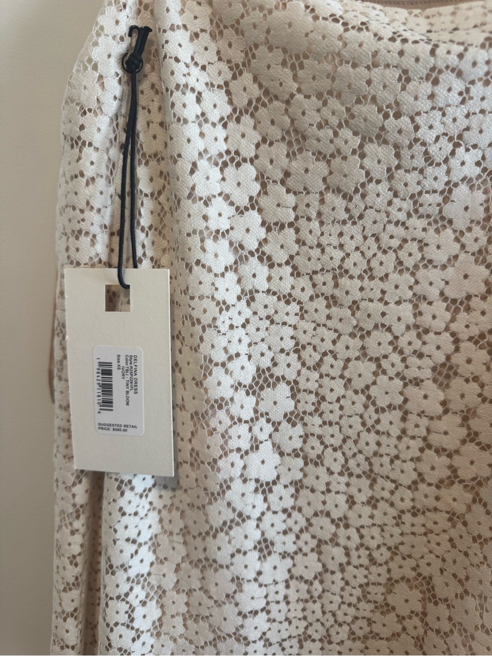 STAUD Cream Guipere Lace Maxi Slip Dress - Picture 2 of 4